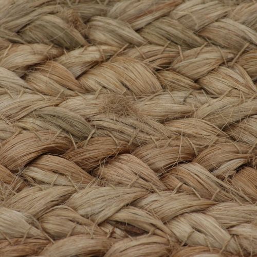 vidaXL Area Rug Braided Jute 180 cm Round
