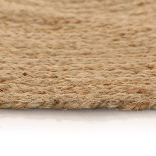 vidaXL Area Rug Braided Jute 180 cm Round