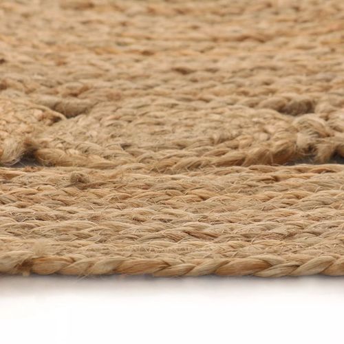 vidaXL Area Rug Braided Design Jute 180 cm Round