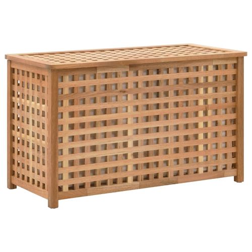 vidaXL Laundry Chest 77.5x37.5x46.5 cm Solid Walnut Wood - 77.5 x 37.5 x 46.5 cm