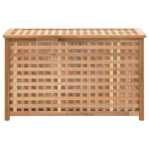 vidaXL Laundry Chest 77.5x37.5x46.5 cm Solid Walnut Wood