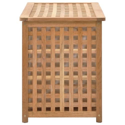 vidaXL Laundry Chest 77.5x37.5x46.5 cm Solid Walnut Wood