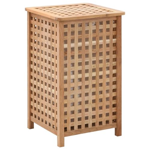 vidaXL Laundry Chest 77.5x37.5x46.5 cm Solid Walnut Wood - 39 x 39 x 65 cm