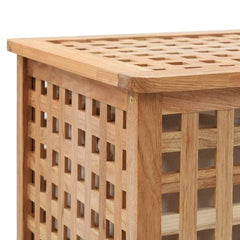vidaXL Laundry Chest 77.5x37.5x46.5 cm Solid Walnut Wood