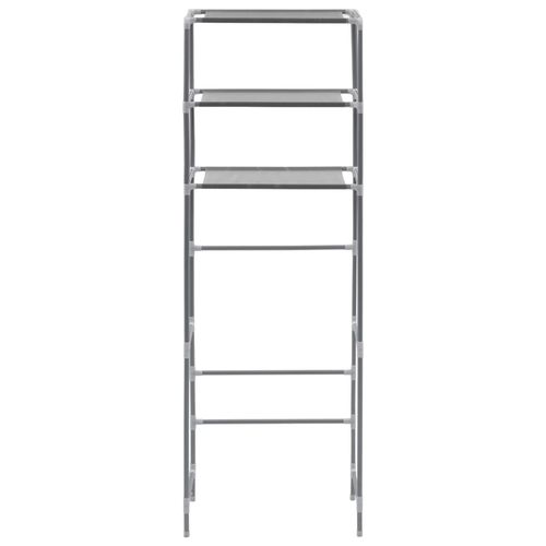 vidaXL 3-Tier Storage Rack over Toilet Black 53x28x169 cm