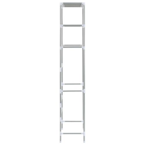 vidaXL 3-Tier Storage Rack over Toilet Black 53x28x169 cm