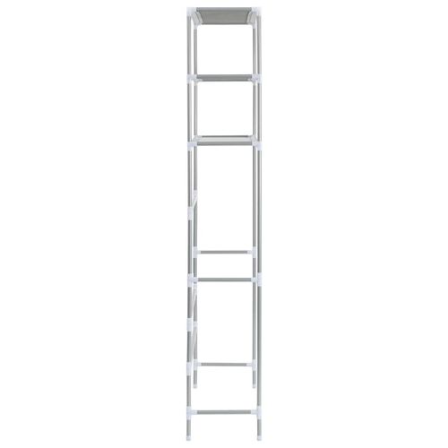 vidaXL 3-Tier Storage Rack over Toilet Black 53x28x169 cm