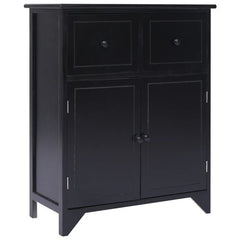 vidaXL Side Cabinet Grey 60x30x75 cm Paulownia Wood
