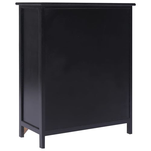 vidaXL Side Cabinet Grey 60x30x75 cm Paulownia Wood