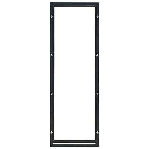 vidaXL Firewood Rack Black 50x20x150 cm Steel
