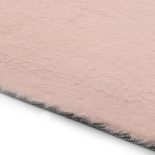 vidaXL Rug Faux Rabbit Pelt 180x270 cm Old Pink