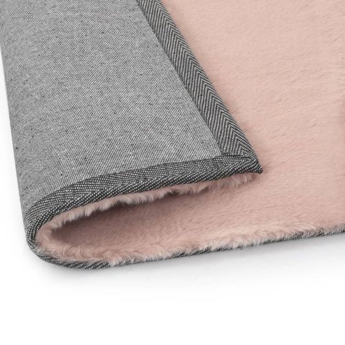vidaXL Rug Faux Rabbit Pelt 180x270 cm Old Pink