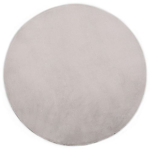vidaXL Rug Faux Rabbit Pelt 180x270 cm Old Pink - grey / Ø 160 cm