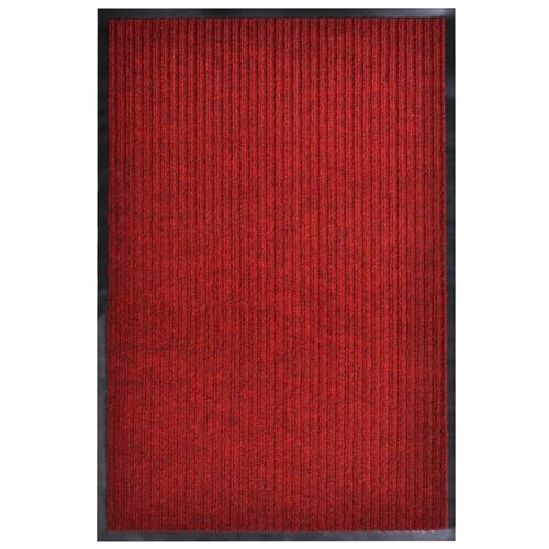 vidaXL Door Mat Black 117x220 cm PVC - red / 117 x 220 cm