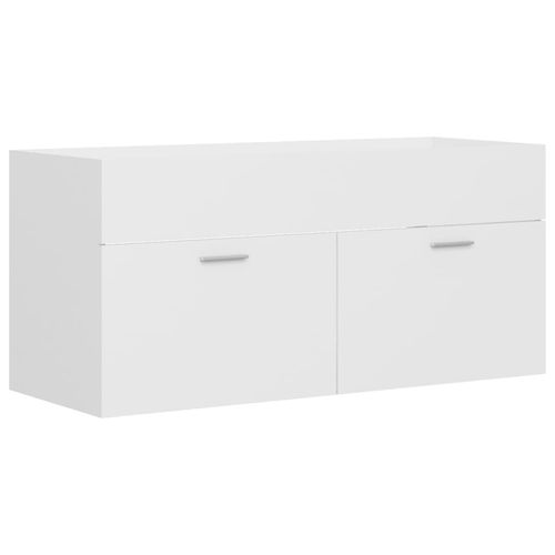 Sink Cabinet with Built-in Basin Chipboard 41x38.5cm to 100x38.5cm