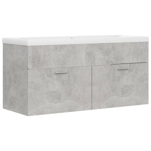 Sink Cabinet with Built-in Basin Chipboard 41x38.5cm to 100x38.5cm