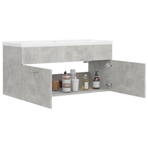 Sink Cabinet with Built-in Basin Chipboard 41x38.5cm to 100x38.5cm
