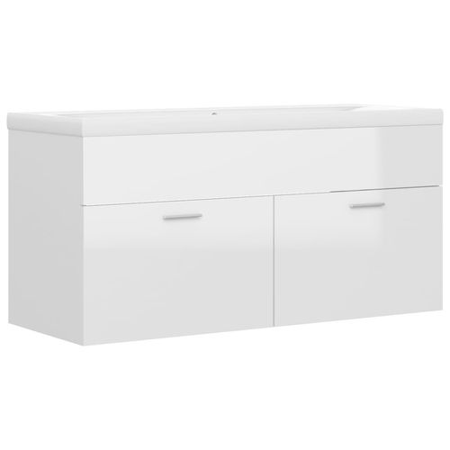 Sink Cabinet with Built-in Basin Chipboard 41x38.5cm to 100x38.5cm