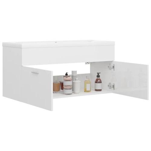 Sink Cabinet with Built-in Basin Chipboard 41x38.5cm to 100x38.5cm