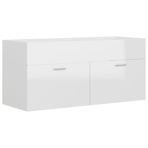 Sink Cabinet with Built-in Basin Chipboard 41x38.5cm to 100x38.5cm