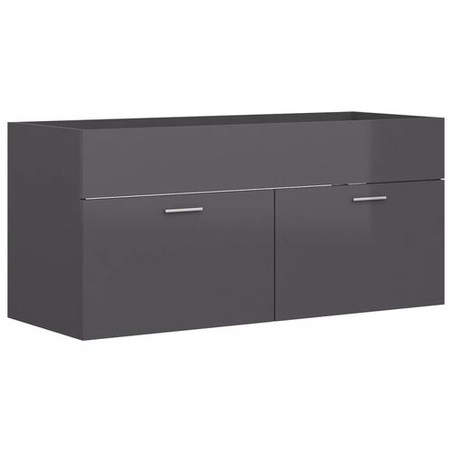 Sink Cabinet with Built-in Basin Chipboard 41x38.5cm to 100x38.5cm