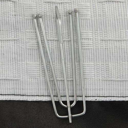 vidaXL Linen-Look Blackout Curtains with Hooks Black 290x245 cm