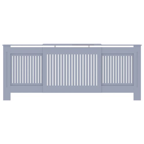 vidaXL MDF Radiator Cover White 205 cm