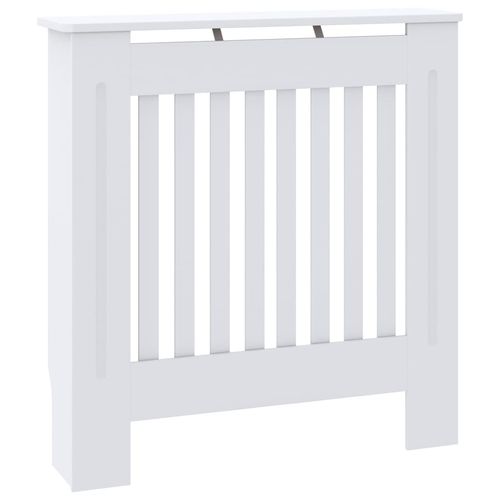 vidaXL MDF Radiator Cover White 205 cm