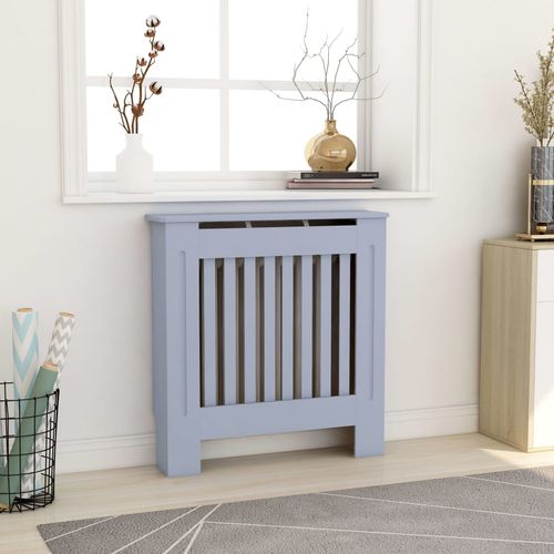 vidaXL MDF Radiator Cover White 205 cm - grey / 1 / 78 x 19 x 81.5 cm