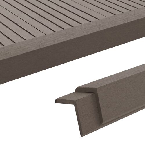 vidaXL 5 pcs Decking Angle Trims WPC 170 cm Light Brown