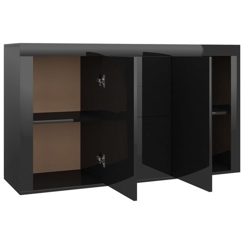 vidaXL Sideboard Smoked Oak 120x36x69 cm Engineered Wood