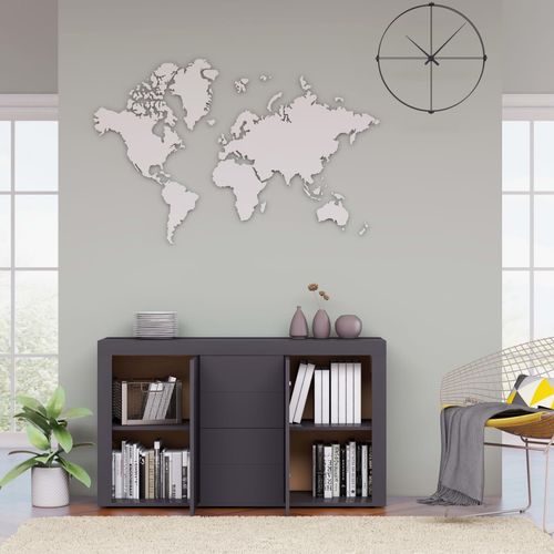 vidaXL Sideboard Smoked Oak 120x36x69 cm Engineered Wood