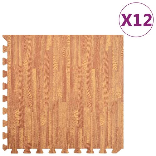 vidaXL Floor Mats 54 pcs 4.86㎡ EVA Foam Black