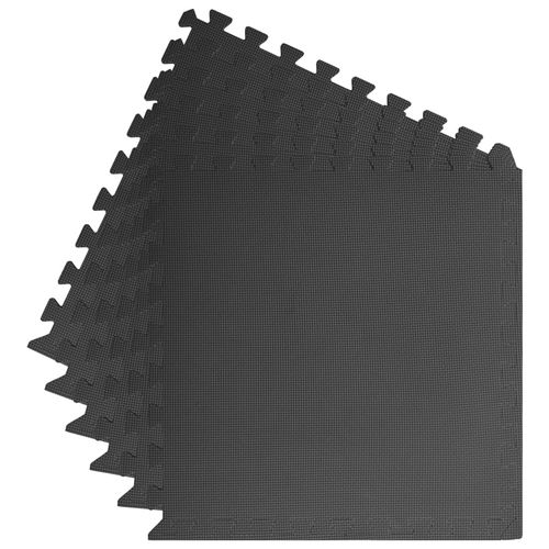 vidaXL Floor Mats 54 pcs 4.86㎡ EVA Foam Black