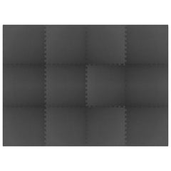 vidaXL Floor Mats 54 pcs 4.86㎡ EVA Foam Black
