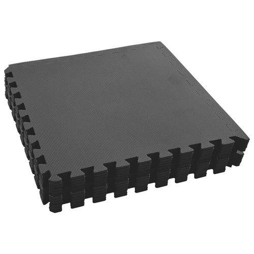 vidaXL Floor Mats 54 pcs 4.86㎡ EVA Foam Black