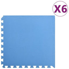 vidaXL Floor Mats 54 pcs 4.86㎡ EVA Foam Black
