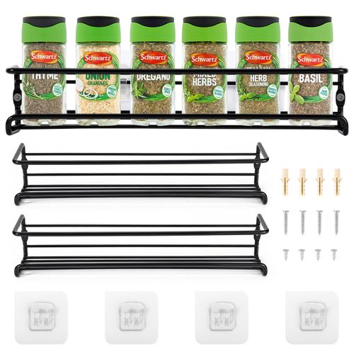 VINSANI HERB AND SPICE RACK BLACK