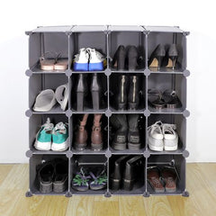 VINSANI 16 PAIR SHOE RACK