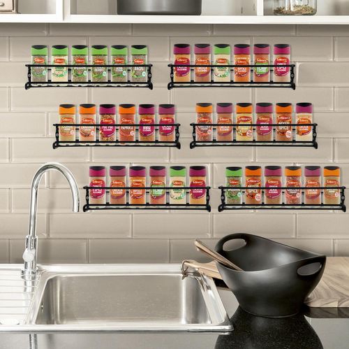 VINSANI HERB AND SPICE RACK BLACK