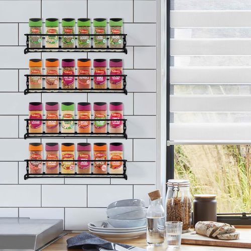 VINSANI HERB AND SPICE RACK BLACK