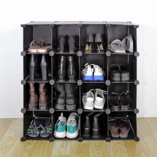 VINSANI 16 PAIR SHOE RACK