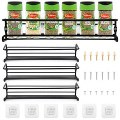 VINSANI HERB AND SPICE RACK BLACK