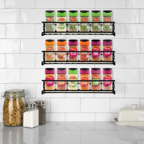 VINSANI HERB AND SPICE RACK BLACK