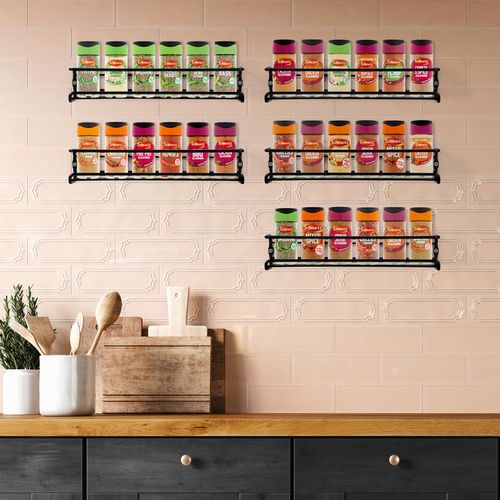 VINSANI HERB AND SPICE RACK BLACK