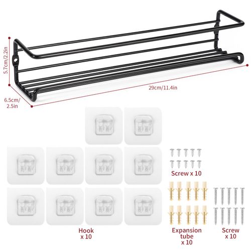 VINSANI HERB AND SPICE RACK BLACK