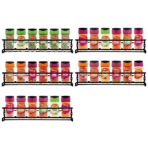 VINSANI HERB AND SPICE RACK BLACK