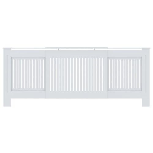 vidaXL MDF Radiator Cover White 205 cm