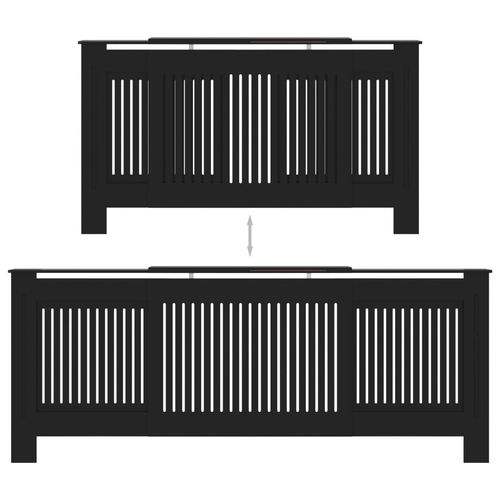 vidaXL MDF Radiator Cover White 205 cm