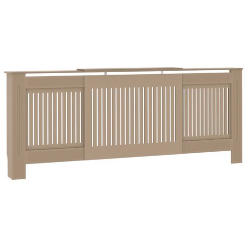 vidaXL MDF Radiator Cover White 205 cm